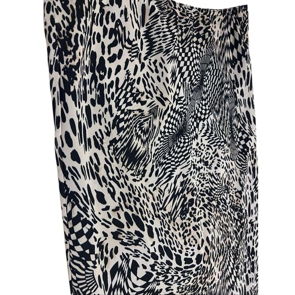 L Amadei By D.P. Altomonte Animal Print Max Skirt Ruffled Ends Women’s Size XL V - Picture 4 of 9